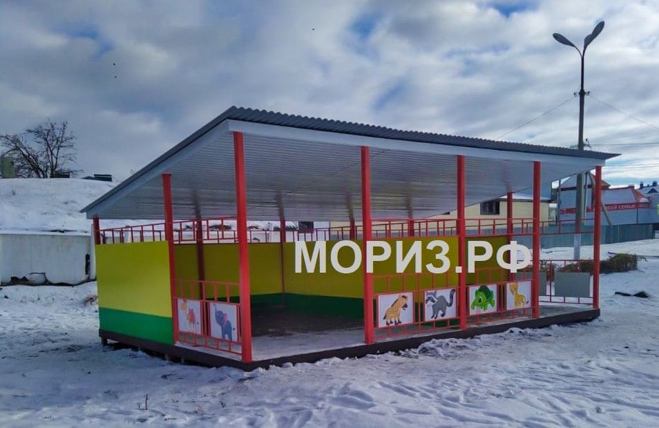 Теневой навес для детского сада в Татарстане МОРИЗ